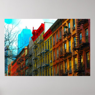 "Hells Kitchen Street" by Urban Gorilla ArtWorks  Poster