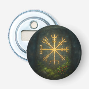 Helm of Awe Aegishjalmur Norse Protective Symbol   Bottle Opener
