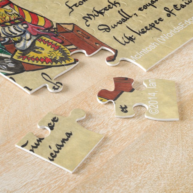 "Helm Show" Heraldry Jigsaw Puzzle (Side)