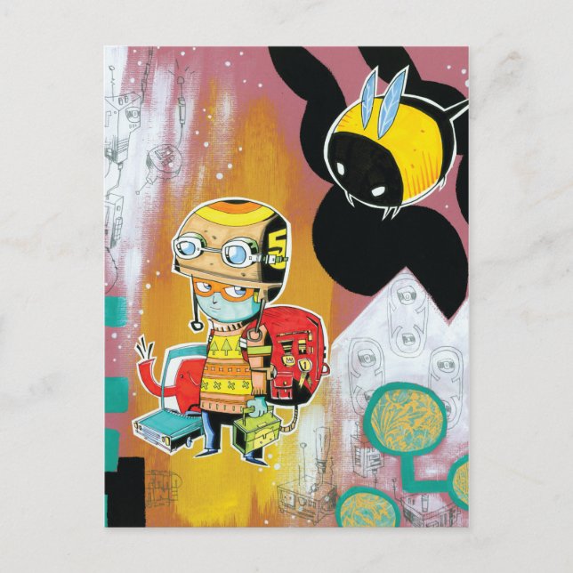 Helmet Boy Postcard (Front)