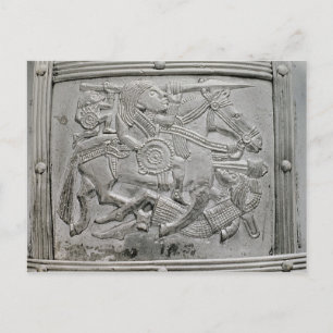 Helmet fragment, from Sutton Hoo Treasure Postcard