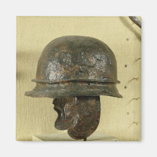 Helmet with cheek guards, from Alesia, Tene III Magnet