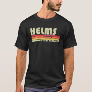 HELMS Surname Funny Retro Vintage 80S 90S Birthday T-Shirt
