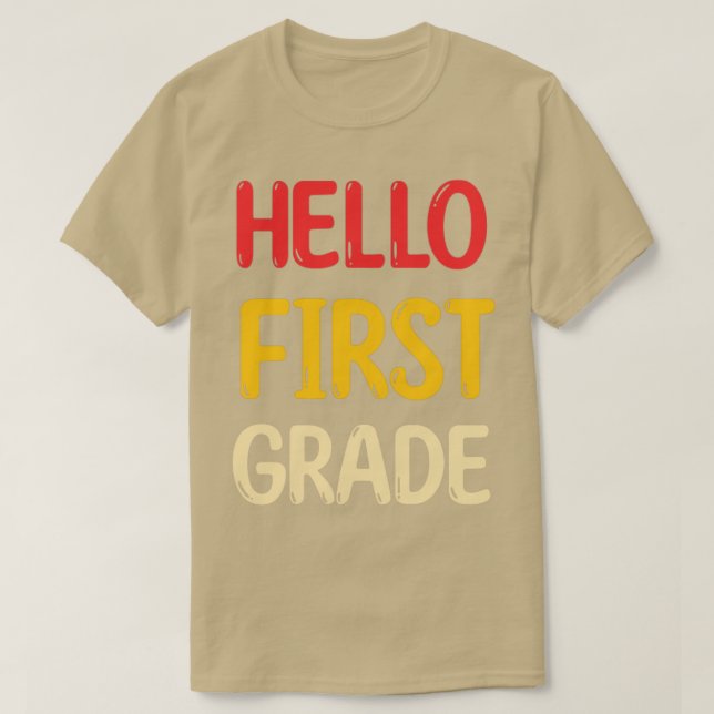 HELO FRIST GRADE T-Shirt (Design Front)