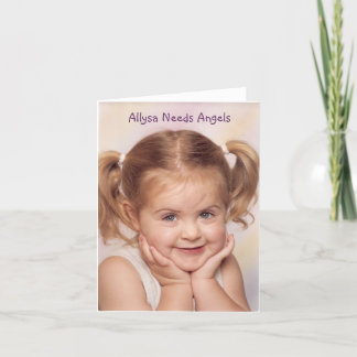 Help Allysa Walk Again - Customised Card