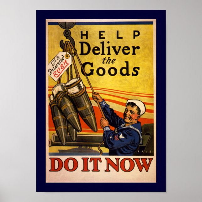 Help Deliver The Goods (border) Poster (Front)