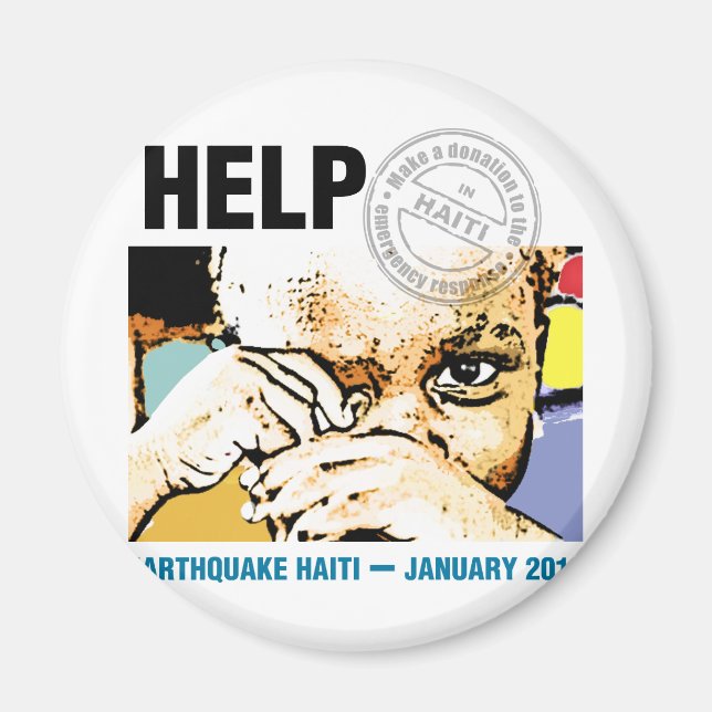 Help Donation Haiti Magnet (Front)