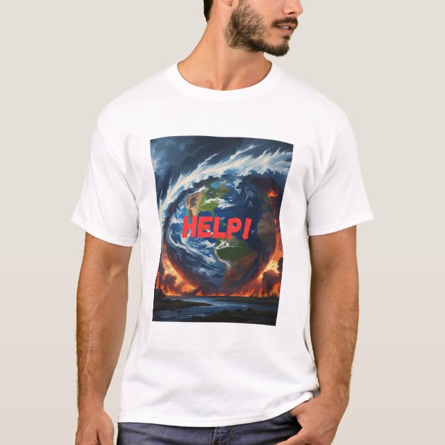 Help! – Earth in Crisis T-Shirt (Front)