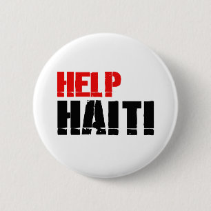 HELP HAITI 3 6 CM ROUND BADGE