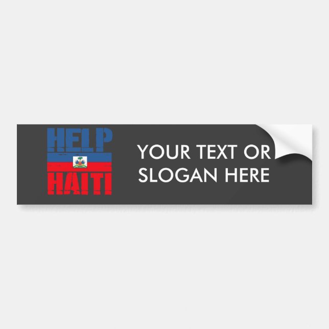 HELP HAITI BUMPER STICKER (Front)