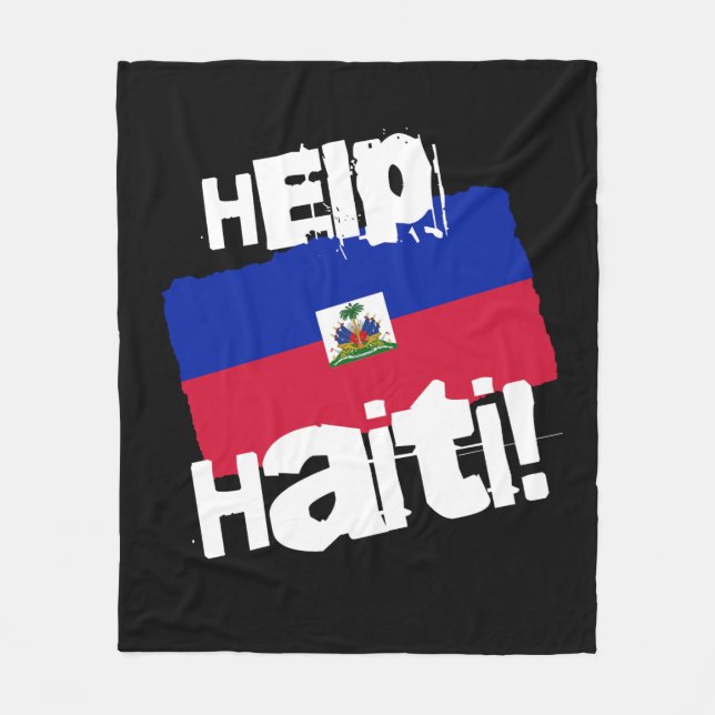 Help Haiti! Fleece Blanket (Front)