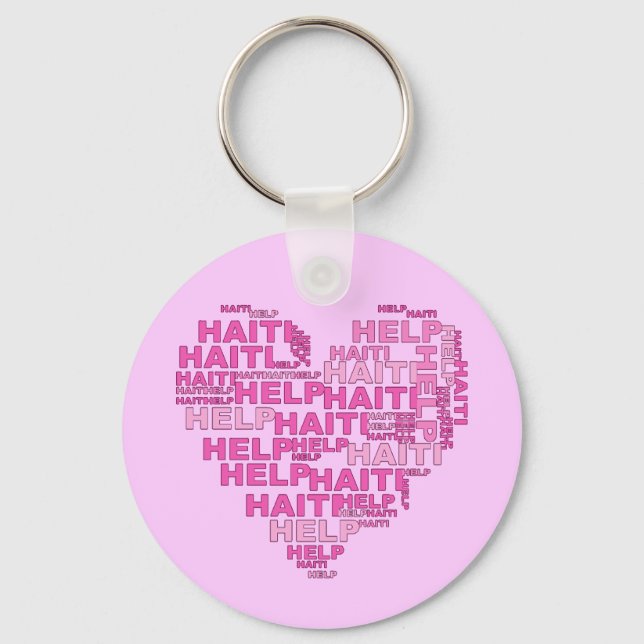 Help Haiti T shirt and Apparel Key Ring (Front)