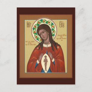 Help In Giving Birth Mother Of God Prayer Card