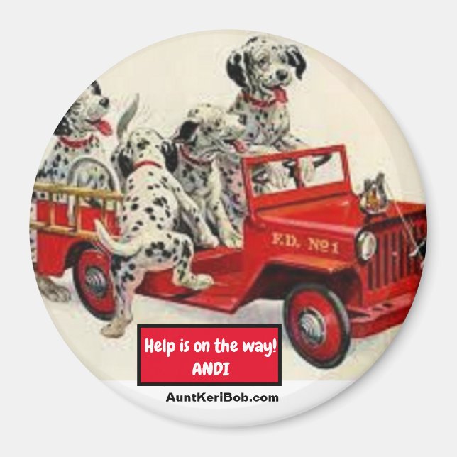 Help is on the way! ANDI Magnet (Front)