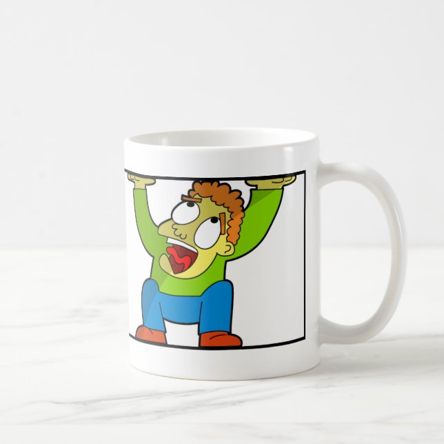 Help I've Been Mugged - Trapped Cartoon Character Coffee Mug (Right)