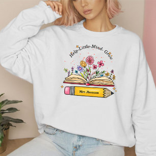 Help little Mind Grow Teacher Mum Gift Sweatshirt