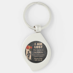 Help Me Get Home – Custom Medical & Safety ID Tag Key Ring