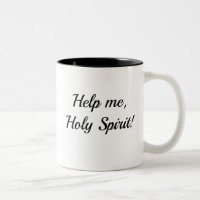 Help me Holy Spirit mug (black)