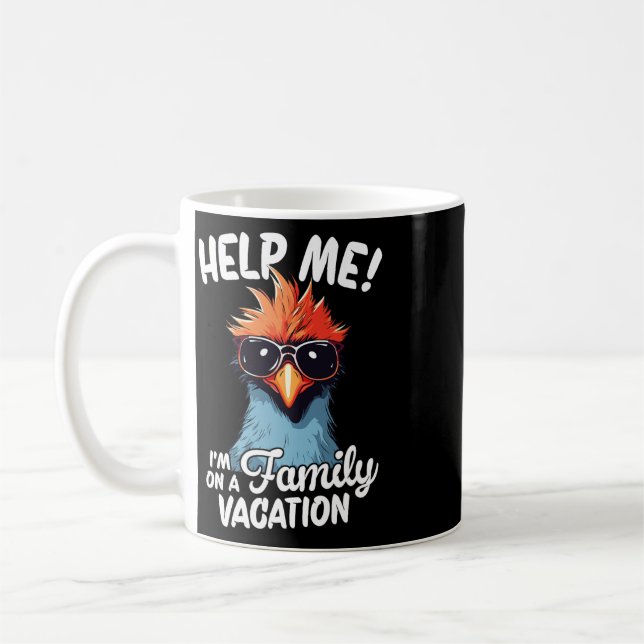 Help Me I'm On A Family Vacation  Coffee Mug (Left)