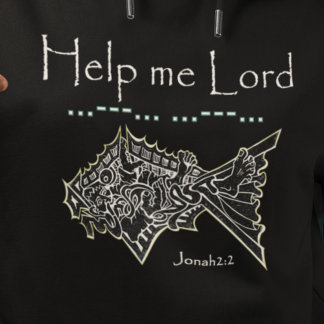 Help Me Lord Jonah and the Whale or Fish T-Shirt
