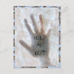 Help Me Out Customisable Postcard