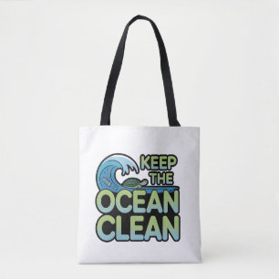 Help Our Oceans Breathe Again: A Message of Hope Tote Bag