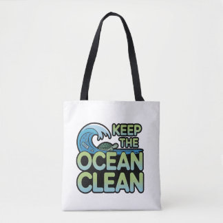 Help Our Oceans Breathe Again: A Message of Hope Tote Bag