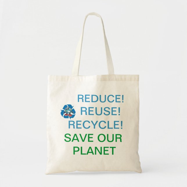 Help save our planet! tote bag (Front)