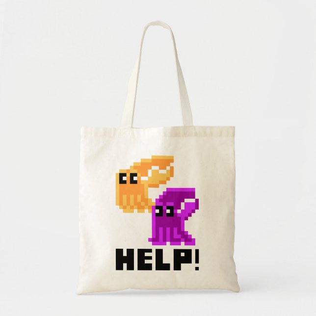 Help Save the Cuttlefish! Grocery Bag (Front)