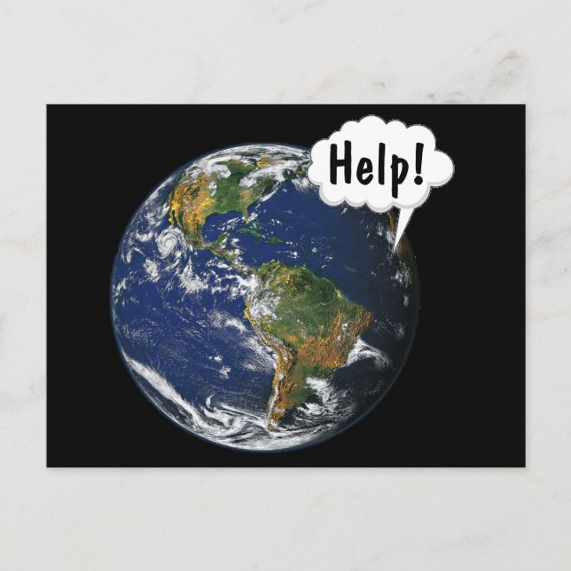 HELP! Save the World Postcard (Front)