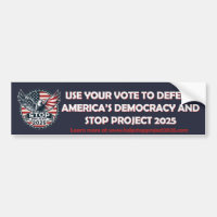 Help Stop Project 2025 Vote Blue Defend Democracy