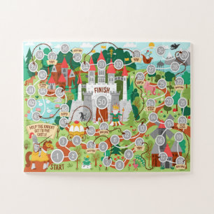 Help The Knight Get To The Castle Kids Game Jigsaw Puzzle