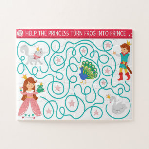 Help The Princess Turn The Frog Into A Prince Kids Jigsaw Puzzle
