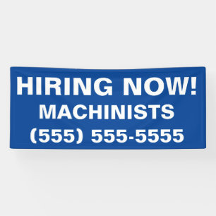 Help Wanted, Now Hiring Employment Banner