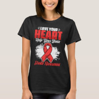 Help Your Brain Stroke Survivor Red Ribbon Stroke 
