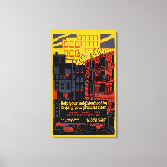 Help Your Neighbourhood Canvas Print (Front)