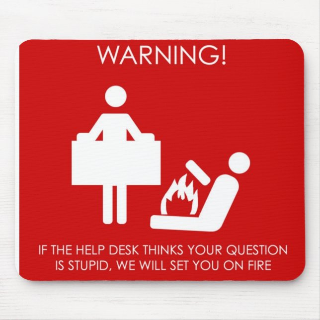 Helpdesk mousemat (Front)