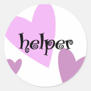 Helper Classic Round Sticker