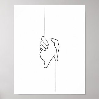 Helping each other Illustration Poster