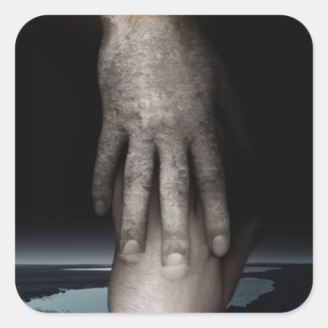 Helping hand 2013 square sticker (Front)