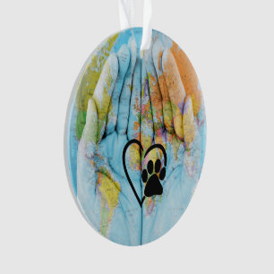 Helping Hands Animal Paw Ornament