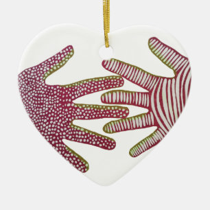 Helping Hands Ceramic Tree Decoration