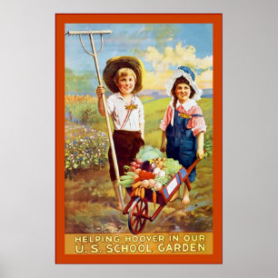 Helping Hoover ~ Vintage World War 1 Poster