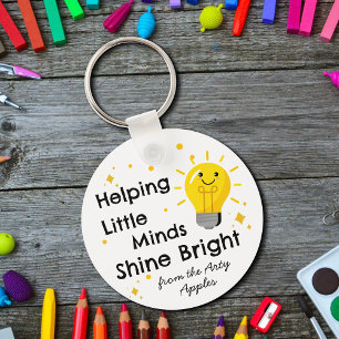 Helping Little Minds Shine Bright   Teacher  Key Ring