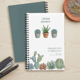 Helping Me Grow Succulent Watercolor Teacher Notebook
