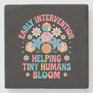 Helping Tiny Humans Bloom – Early Intervention Stone Coaster