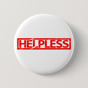 Helpless Stamp 6 Cm Round Badge