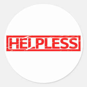 Helpless Stamp Classic Round Sticker
