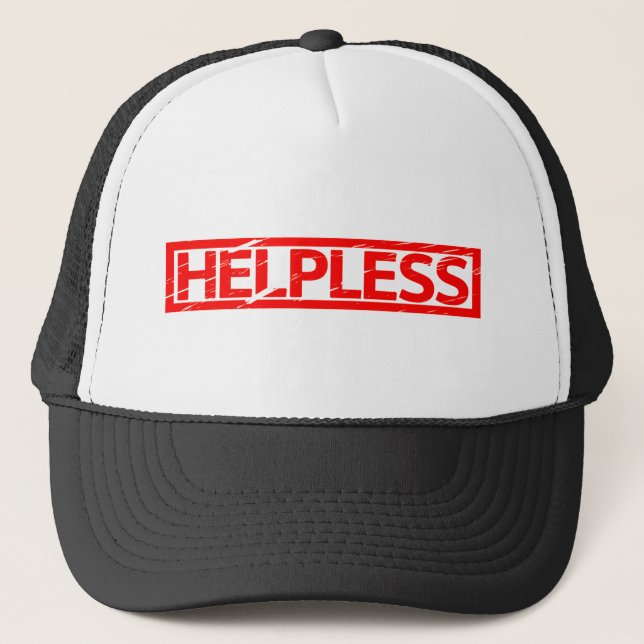 Helpless Stamp Trucker Hat (Front)