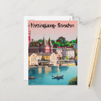 Helsingborg Print - Sweden Poster, Helsingborg Vie